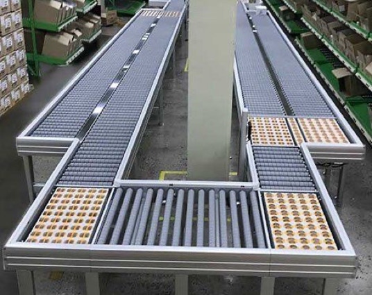 Roller-Conveyor for Picking Zones, Corner and Transfers with OTU